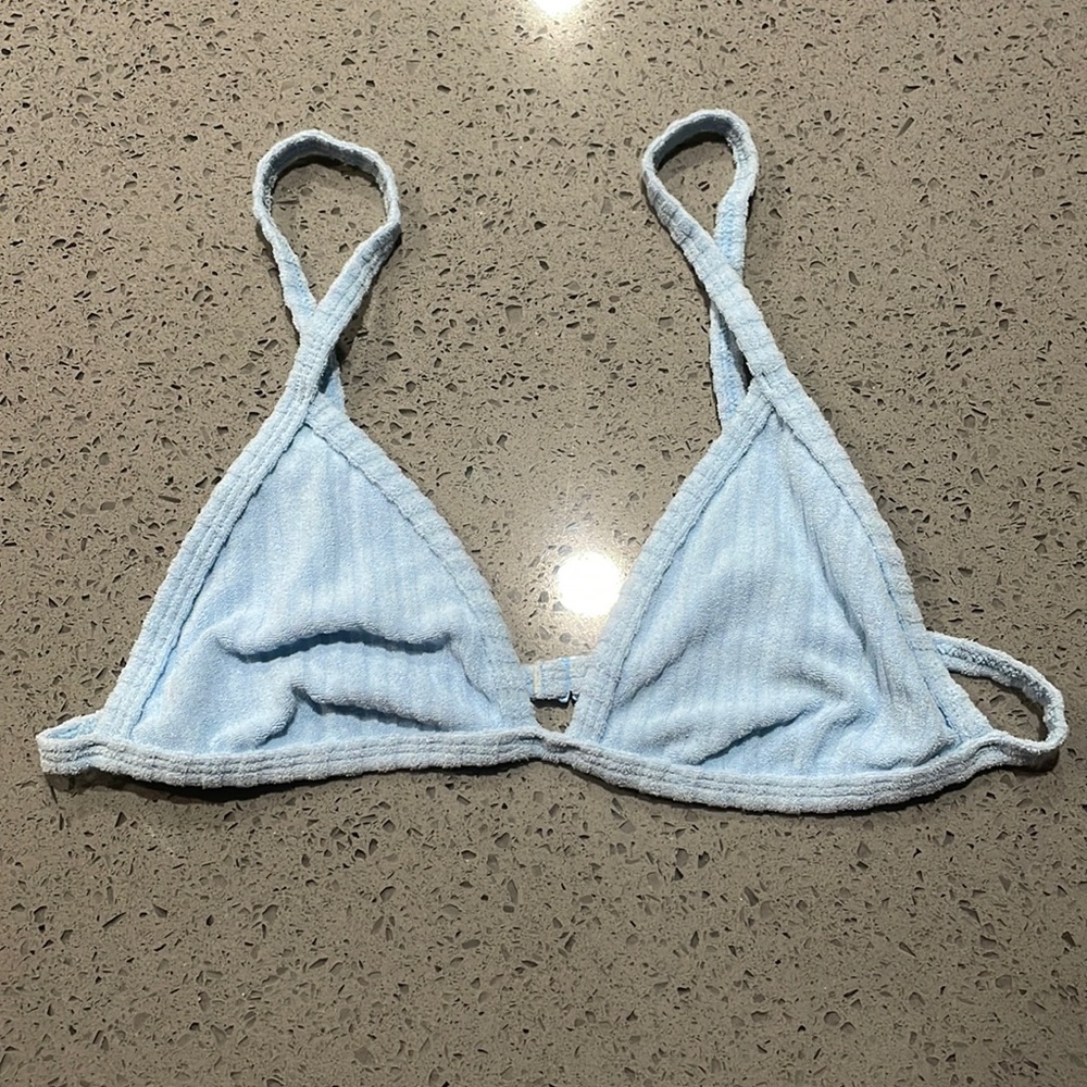 Blue womens swimsuit top